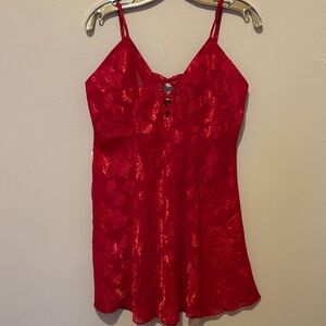 Scarlet Lace Chemise
